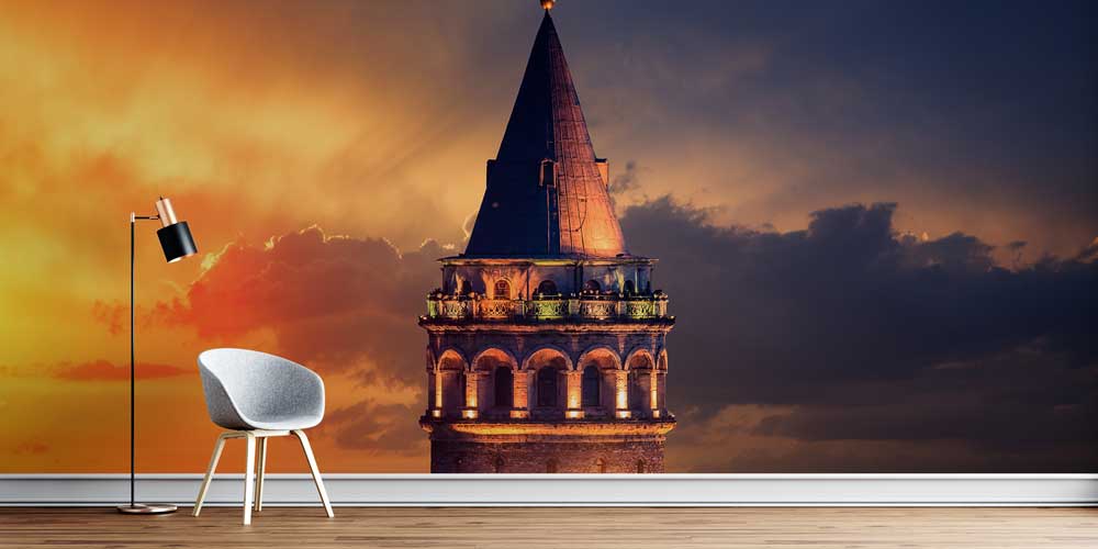 Galata Kulesi Gün Batımı Gece Geçişi Duvar Kağıdı 11563