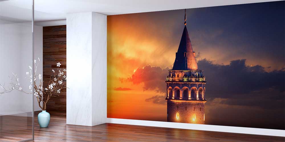 Galata Kulesi Gün Batımı Gece Geçişi Duvar Kağıdı 11563