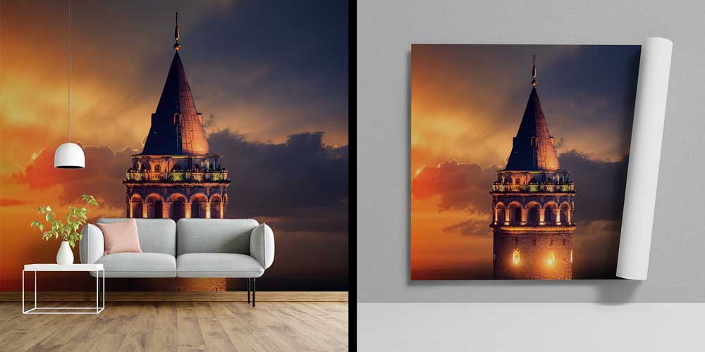 Galata Kulesi Gün Batımı Gece Geçişi Duvar Kağıdı 11563