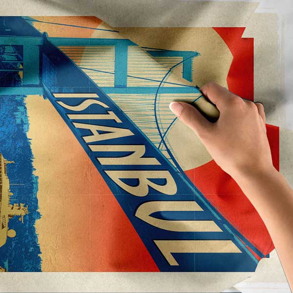 İstanbul Boğaz Köprüsü Temalı Duvar Örtüsü 11833