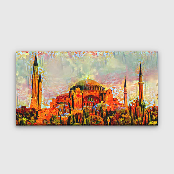Ayasofya Sanatsal Yorum Mimari Kanvas Tablo 12085