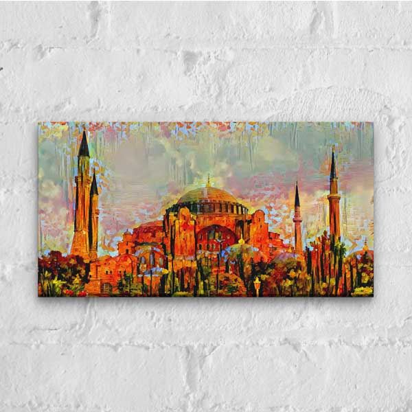Ayasofya Sanatsal Yorum Mimari Kanvas Tablo 12085