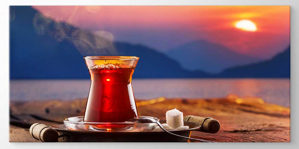 Gün Batımında Çay Manzaralı Büyük Ebat Duvar Dekoru – 12455