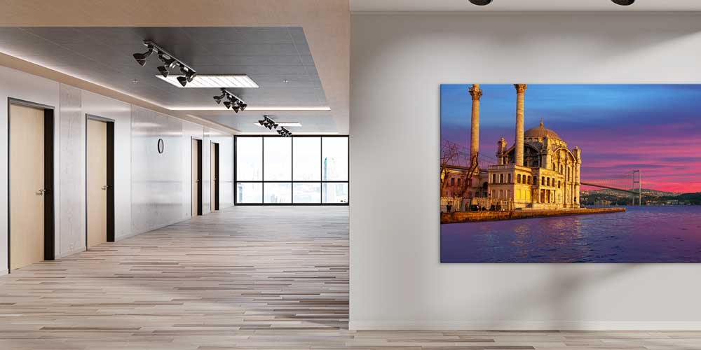 İstanbul Ortaköy Camii ve Boğaz Manzaralı Büyük Ebatlı Duvar Dekoru – 11470