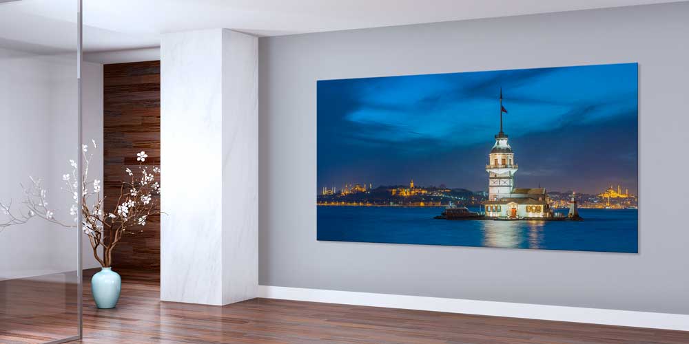Kız Kulesi Gece Manzaralı Büyük Ebatlı Duvar Dekoru 11910