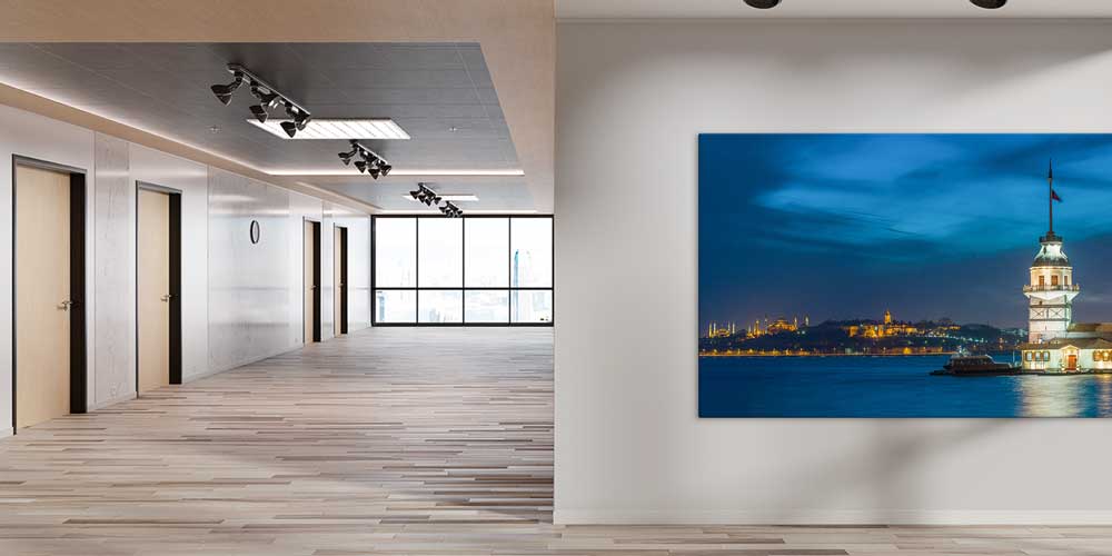 Kız Kulesi Gece Manzaralı Büyük Ebatlı Duvar Dekoru 11910