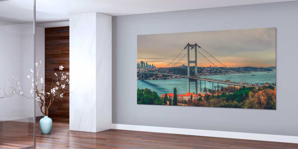 Boğaz Köprüsü Gün Batımı Manzaralı Büyük Ebatlı Duvar Dekoru 11911