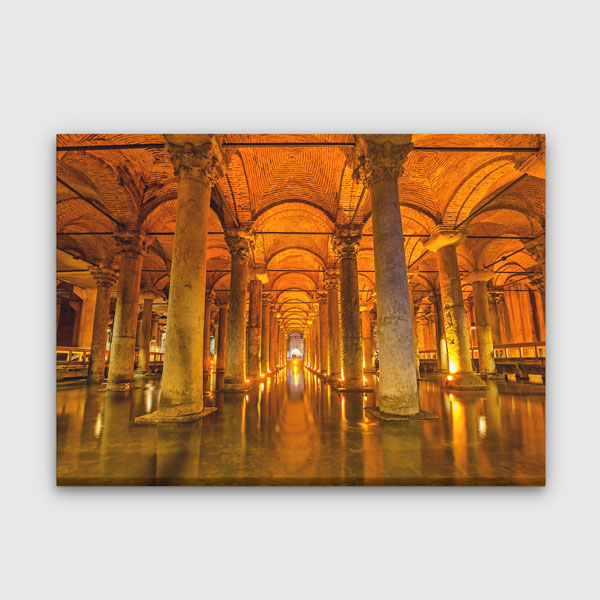 Yerebatan Sarnıcı Mimari Detayları Kanvas Tablo 12076