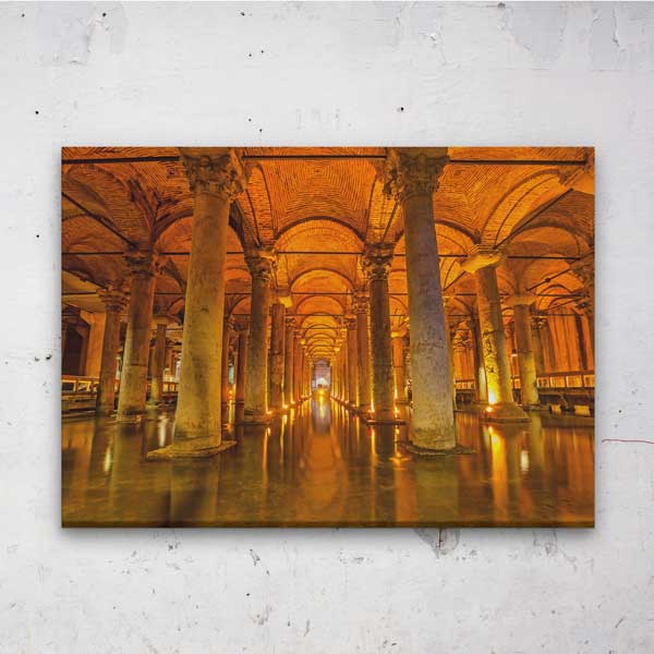 Yerebatan Sarnıcı Mimari Detayları Kanvas Tablo 12076