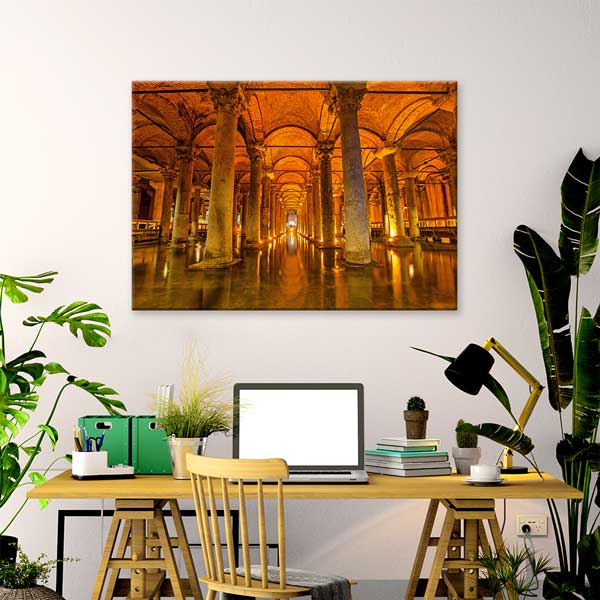 Yerebatan Sarnıcı Mimari Detayları Kanvas Tablo 12076