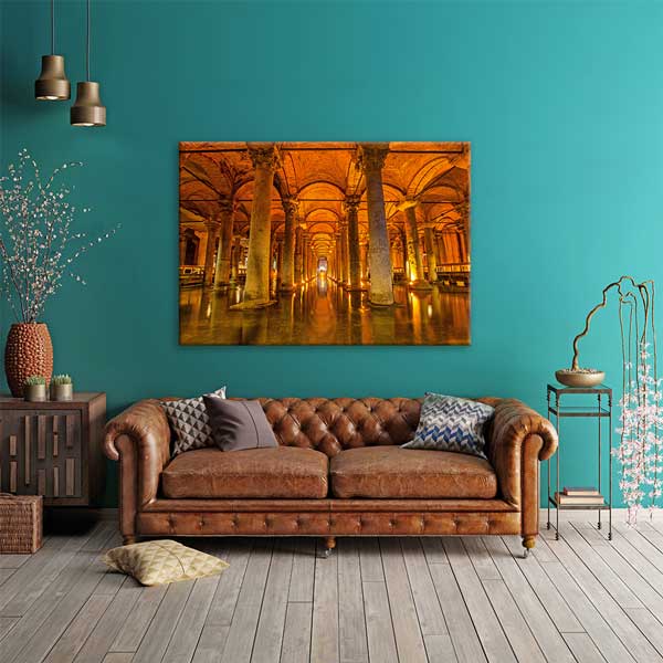 Yerebatan Sarnıcı Mimari Detayları Kanvas Tablo 12076