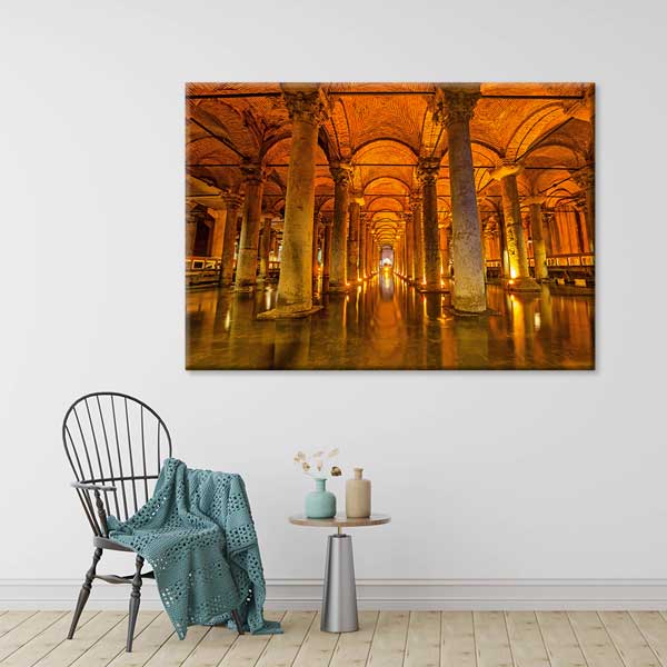 Yerebatan Sarnıcı Mimari Detayları Kanvas Tablo 12076