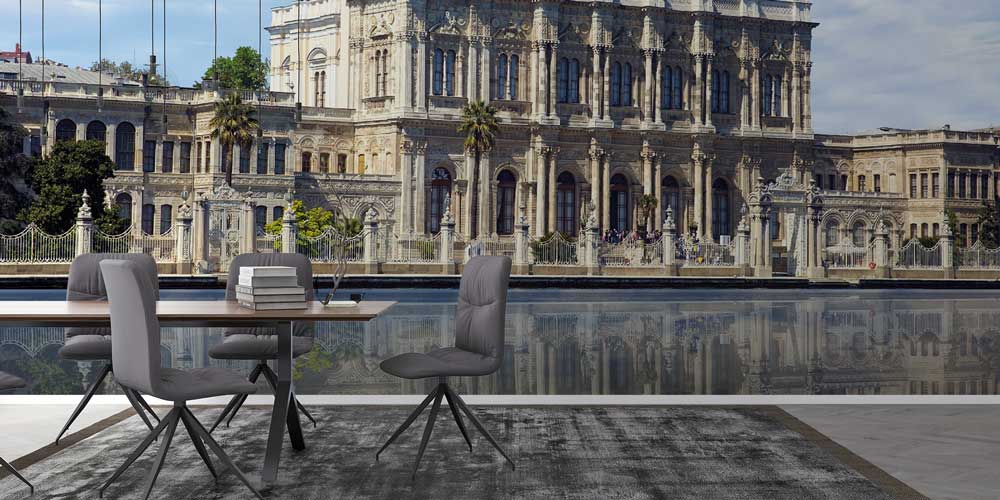 Dolmabahçe Sarayı Boğaz Yansımalı Manzara Duvar Kağıdı 11569