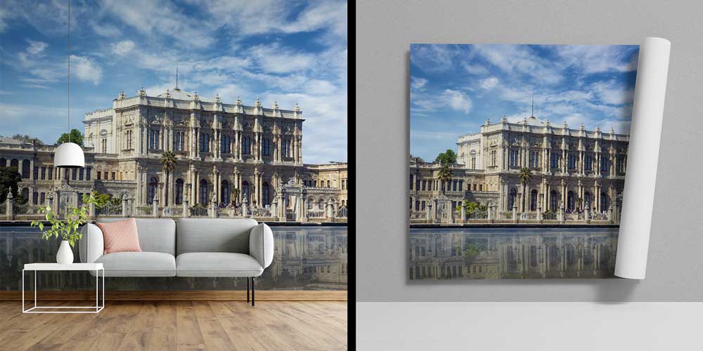 Dolmabahçe Sarayı Boğaz Yansımalı Manzara Duvar Kağıdı 11569