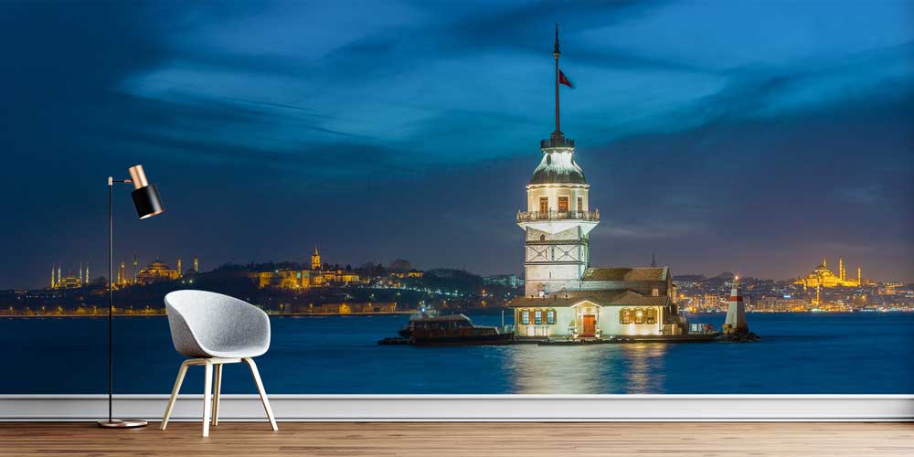 Kız Kulesi Gece Manzarası Duvar Kağıdı 11549