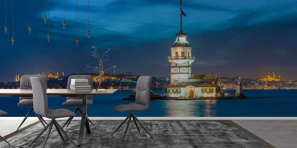 Kız Kulesi Gece Manzarası Duvar Kağıdı 11549