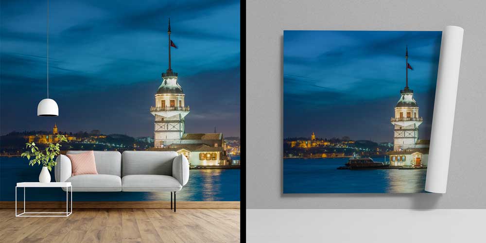 Kız Kulesi Gece Manzarası Duvar Kağıdı 11549