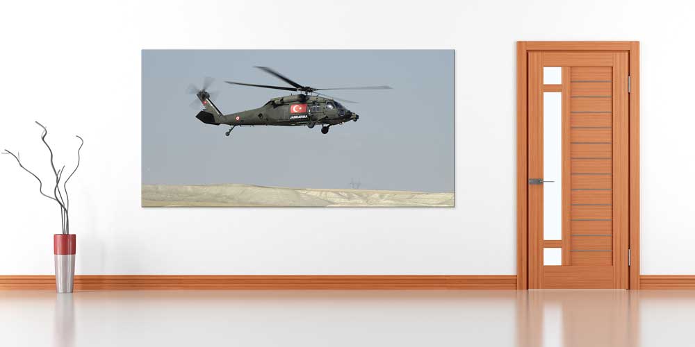Jandarma Helikopteri Dekoratif Baskı 11346