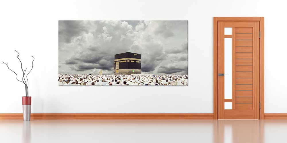 Kabe ve Hac Manzaralı Büyük Ebatlı Duvar Dekoru – 11447