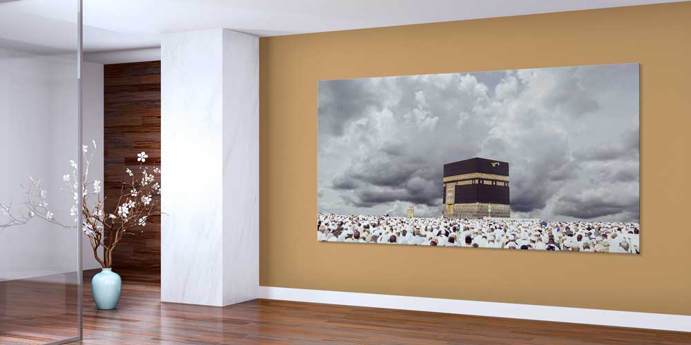 Kabe ve Hac Manzaralı Büyük Ebatlı Duvar Dekoru – 11447