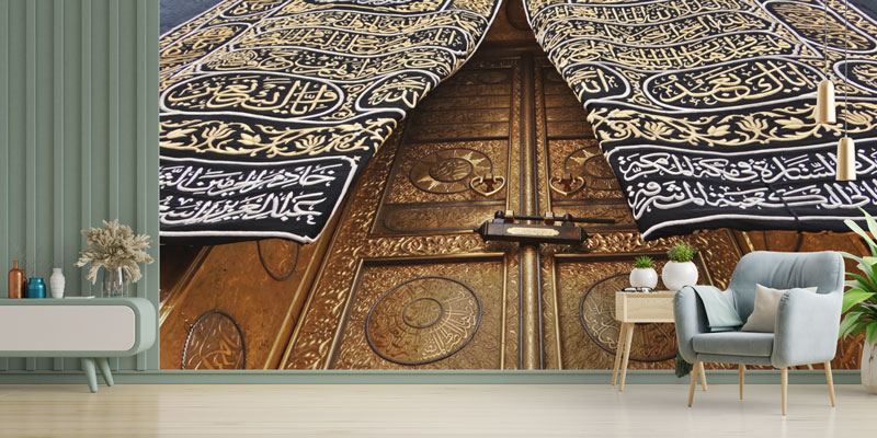 Kabe Kapısı ve Kisve Detaylı Duvar Kağıdı ve Duvar Giydirme 10482