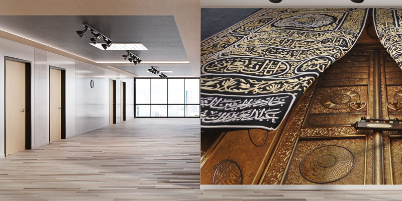 Kabe Kapısı ve Kisve Detaylı Duvar Kağıdı ve Duvar Giydirme 10482