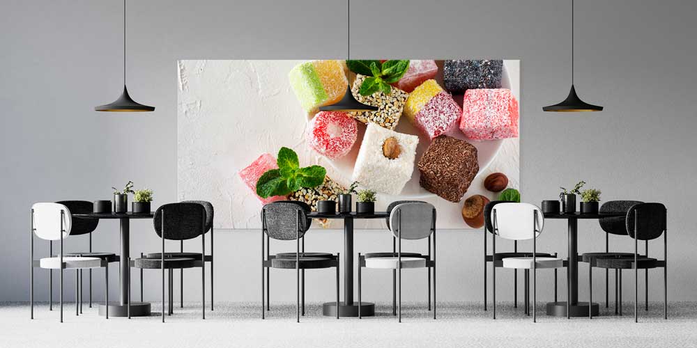 Karışık Lokum Temalı Büyük Ebat Duvar Dekoru – 12463