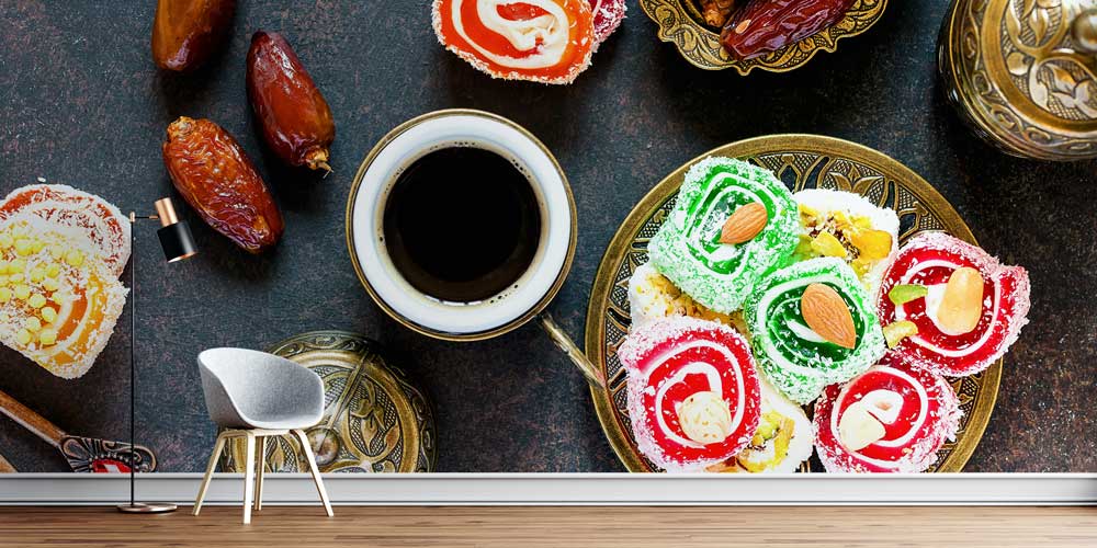 kafe-duvar-kagitlari-12377-00 Kahve ve Lokum Anadolu Mutfağı Duvar Kağıdı 12377