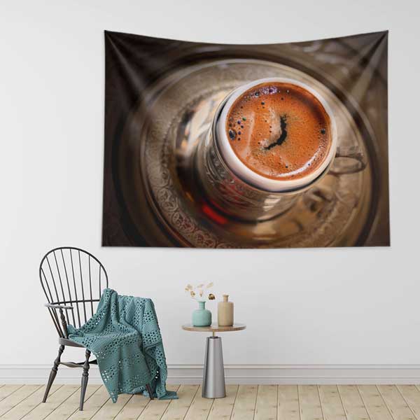 Otantik Türk Kahvesi Temalı Duvar Örtüsü 12563