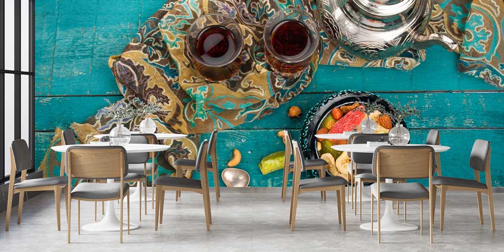 Çay ve Kuru Meyve Sunumlu Anadolu Mutfağı Duvar Kağıdı 12389