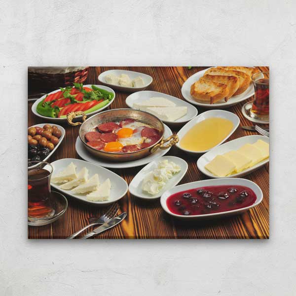 kahvalti-duvar-tablolar-12175-04 Kahvaltı Sofrası Anadolu Mutfağı Duvar Tablosu – 12175