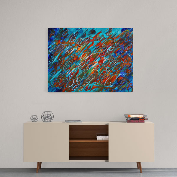 4:3 Yatay Kanvas Tablo BM-067