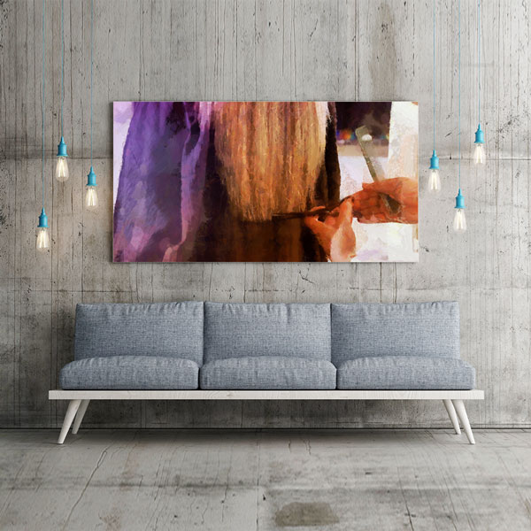 Kuaförlerde Saç Kesimi Temalı Duvar Tablosu – 5667