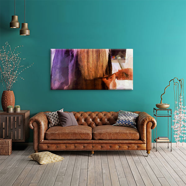 Kuaförlerde Saç Kesimi Temalı Duvar Tablosu – 5667