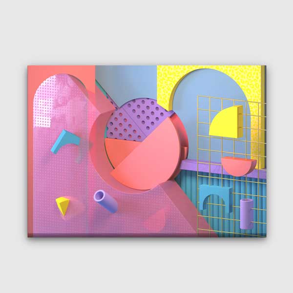 kanvas-tablo-5539-00 Renkli Geometrik Desen Kanvas Tablo – 5539