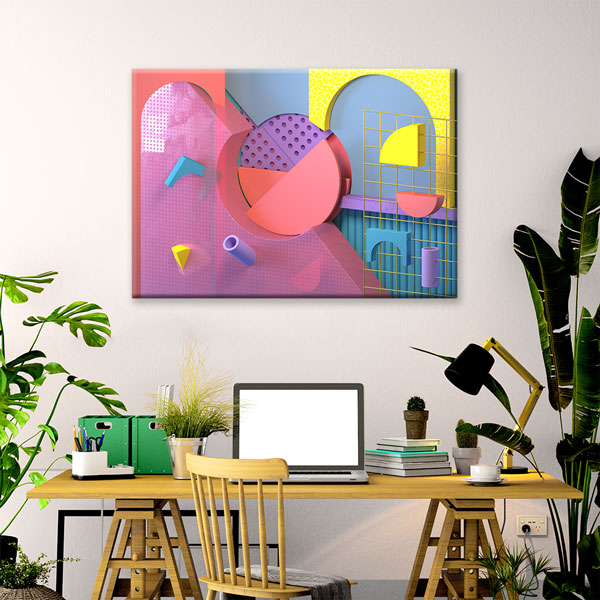 kanvas-tablo-5539-01 Renkli Geometrik Desen Kanvas Tablo – 5539