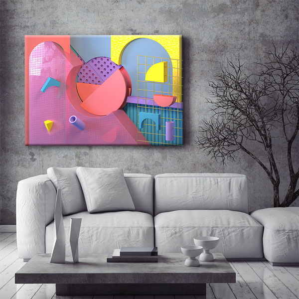 kanvas-tablo-5539-05 Renkli Geometrik Desen Kanvas Tablo – 5539