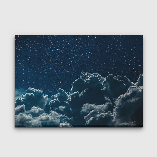 Yıldızlı Gece Gökyüzü Kanvas Tablo 4316