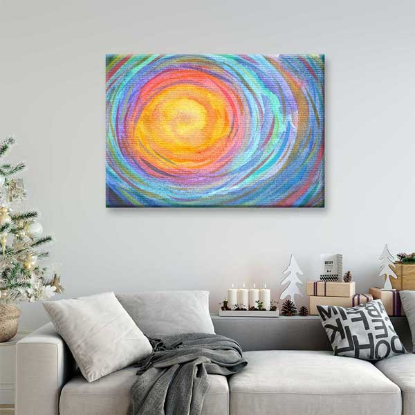 Güneş Işığı Kozmik Döngü Kanvas Tablo 4310