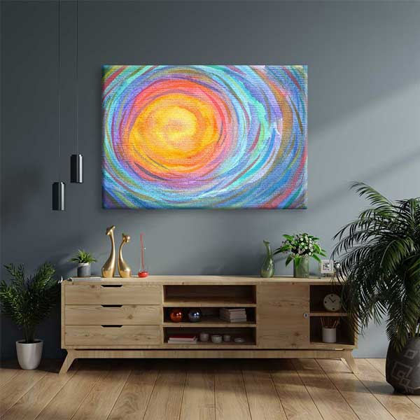 Güneş Işığı Kozmik Döngü Kanvas Tablo 4310