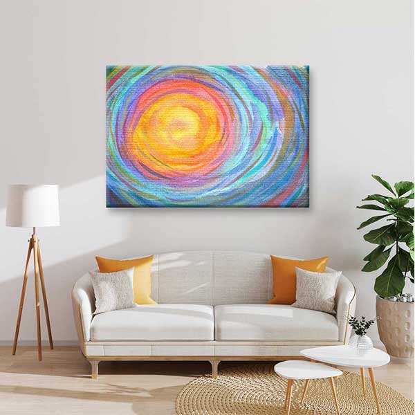 Güneş Işığı Kozmik Döngü Kanvas Tablo 4310