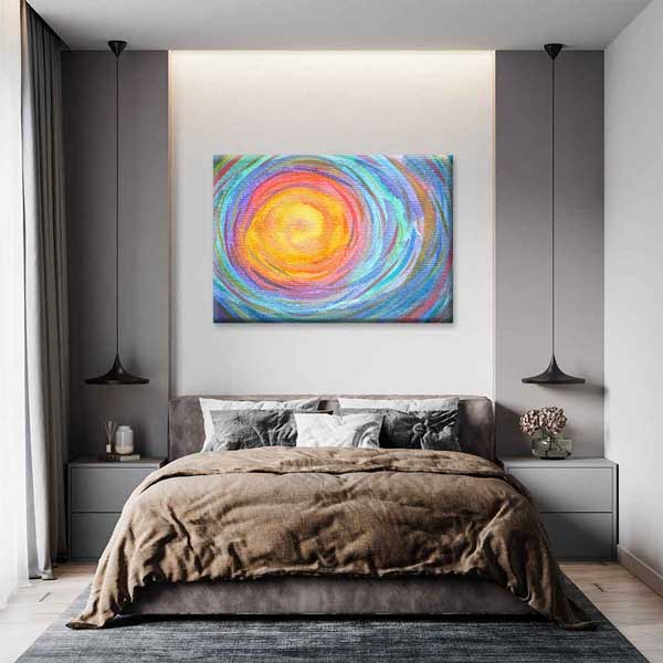 Güneş Işığı Kozmik Döngü Kanvas Tablo 4310