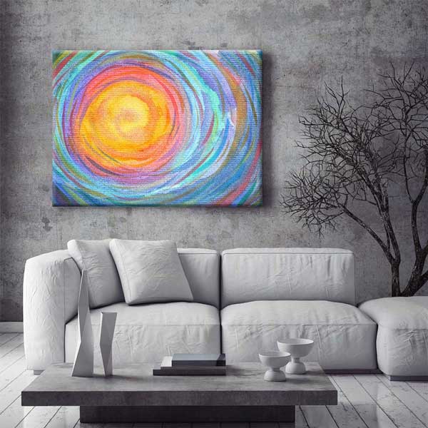 Güneş Işığı Kozmik Döngü Kanvas Tablo 4310