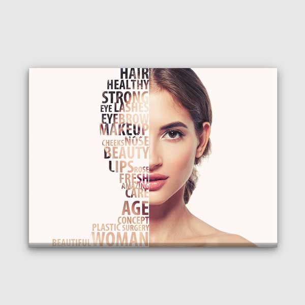 Estetik Güzellik ve Kadın Temalı Kanvas Duvar Tablosu – 5654