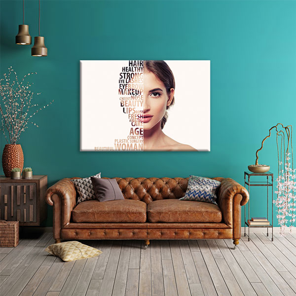 Estetik Güzellik ve Kadın Temalı Kanvas Duvar Tablosu – 5654