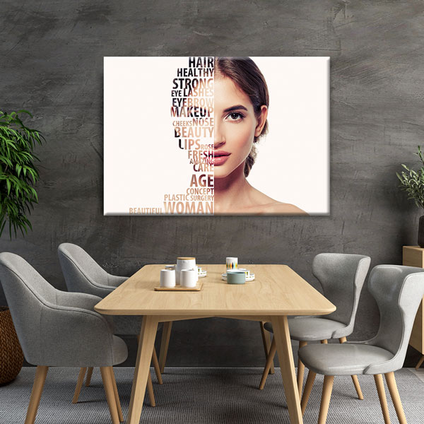 Estetik Güzellik ve Kadın Temalı Kanvas Duvar Tablosu – 5654
