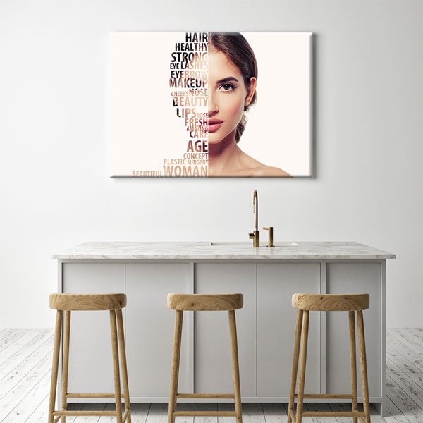 Estetik Güzellik ve Kadın Temalı Kanvas Duvar Tablosu – 5654