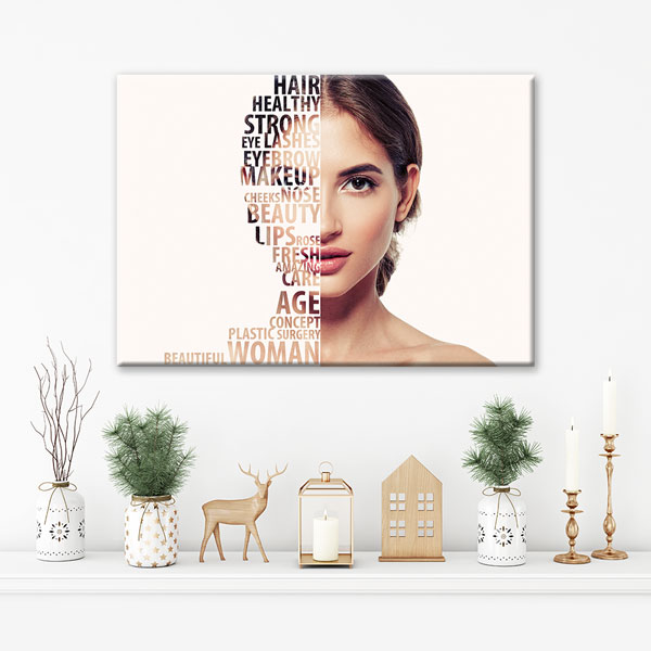 Estetik Güzellik ve Kadın Temalı Kanvas Duvar Tablosu – 5654