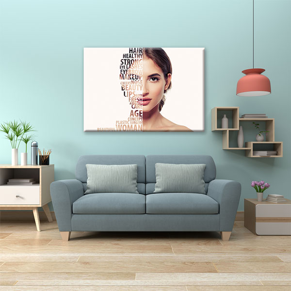 Estetik Güzellik ve Kadın Temalı Kanvas Duvar Tablosu – 5654