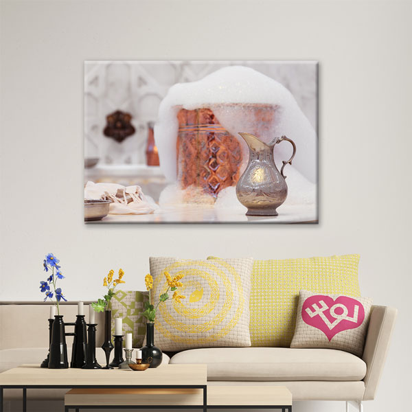 Geleneksel Hamam Köpük Ritüeli Kanvas Tablo – 5915